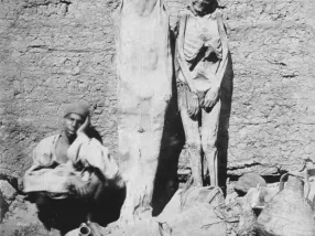 Egyptian Mummy Dealer from 1875